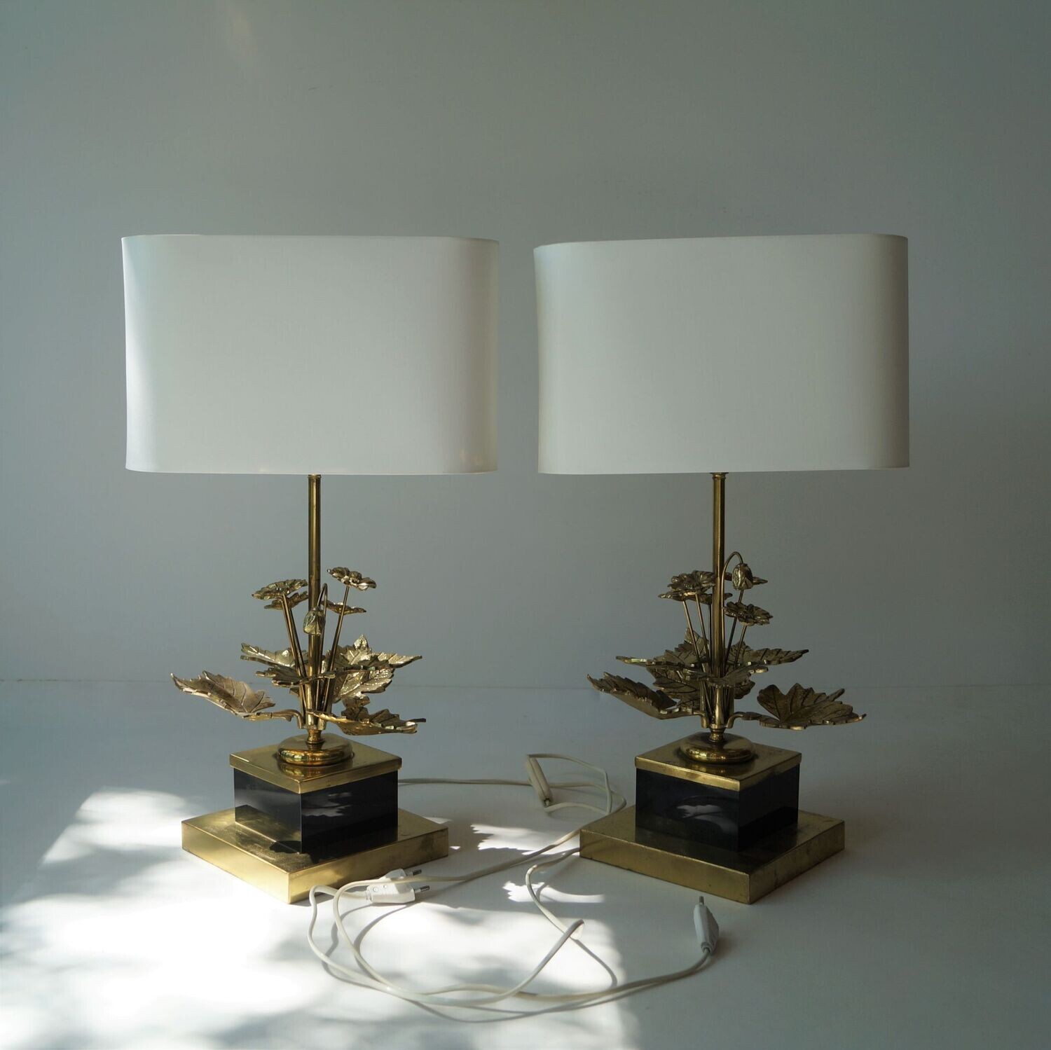Set of Maison Charles (attr) table lamps, France, 1970s Set of Maison Charles (attr) table lamps, France, 1970s