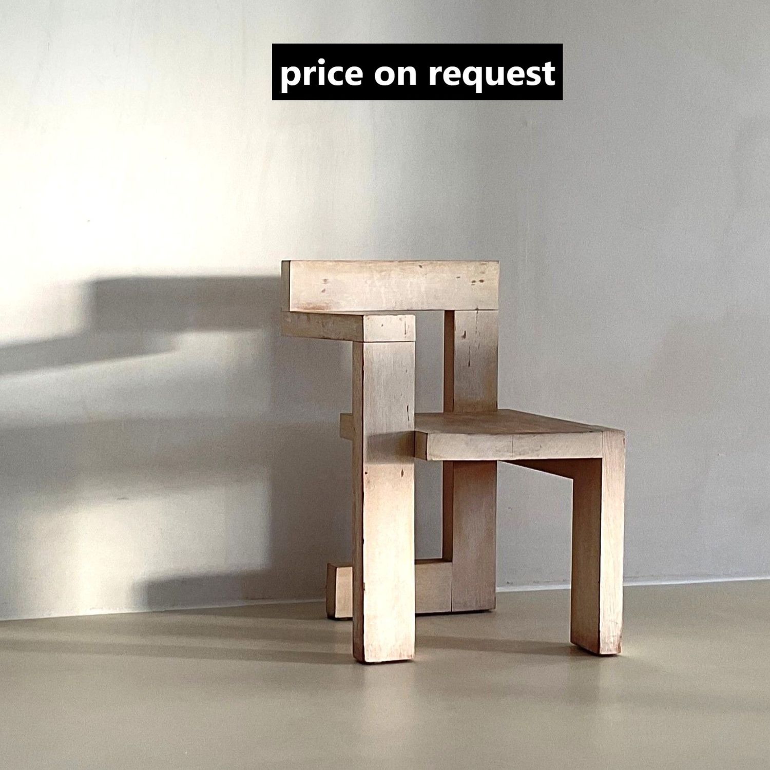 On Hold - Steltman chair by Gerrit Rietveld, double stamp G.A. van de Groenekan & Cassina
