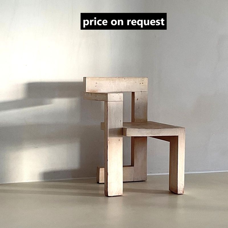 Steltman chair by Gerrit Rietveld, double stamp G.A. van de Groenekan & Cassina