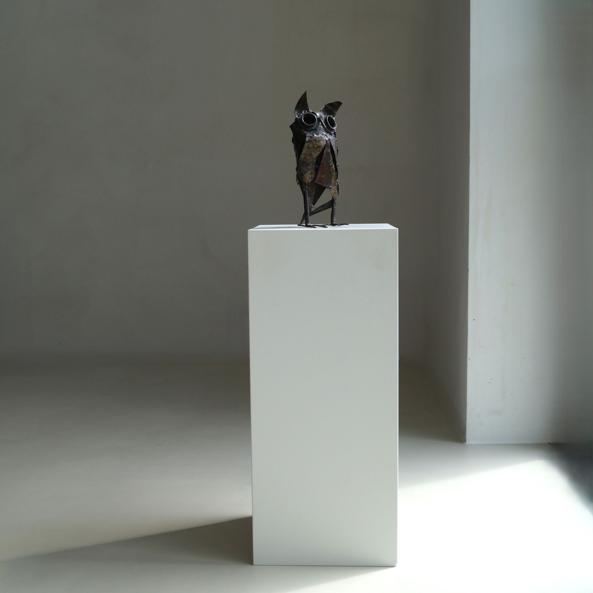 On Hold: Brutalist Metal Owl Sculpture, Netherlands, 1960s–70s