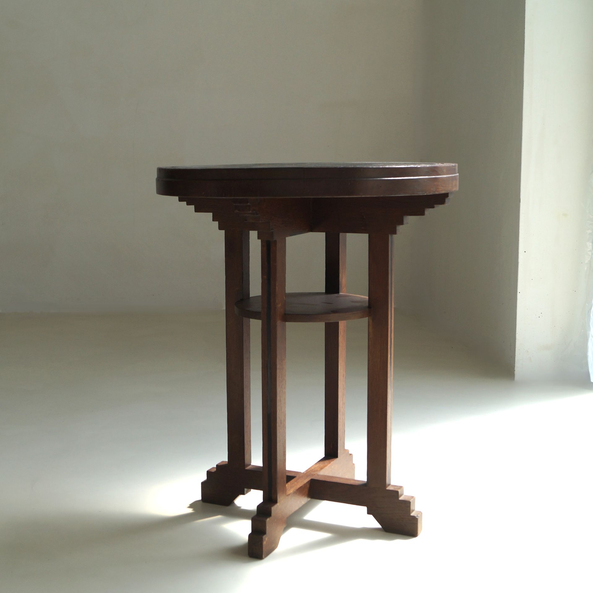 Dutch Art Deco Amsterdam School sculptural side and accent table, 1920s