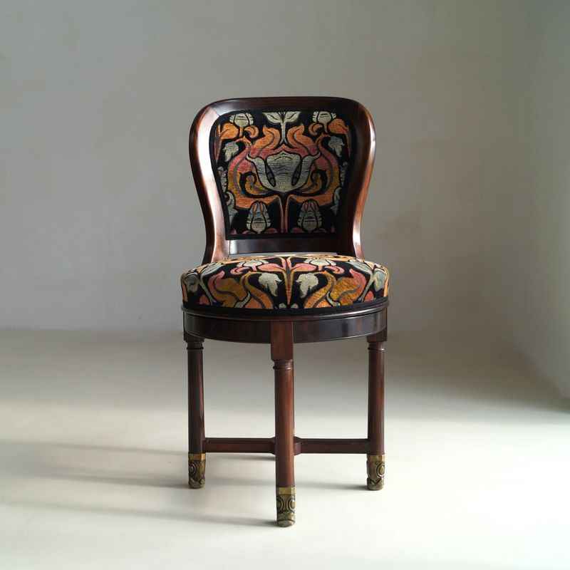 Rare Nautical Swivel Chair by Carel Adolph Lion Cachet, Netherlands, c. 1920s