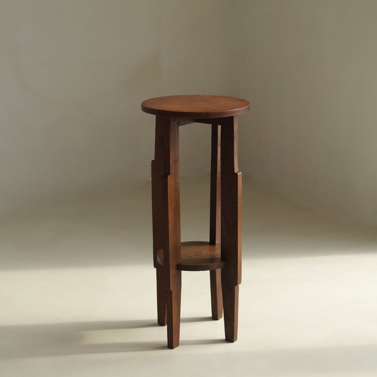 Dutch Art Deco Amsterdam School Pedestal or Accent Table, 1920s