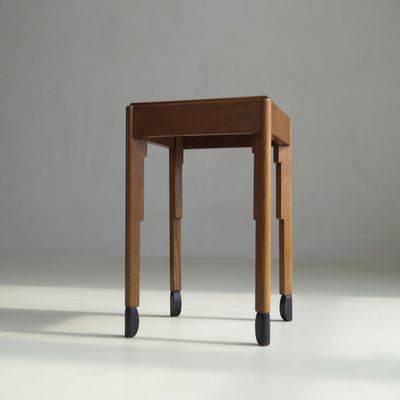 Dutch Art Deco Amsterdam School accent table with an elegant stance, 1920s