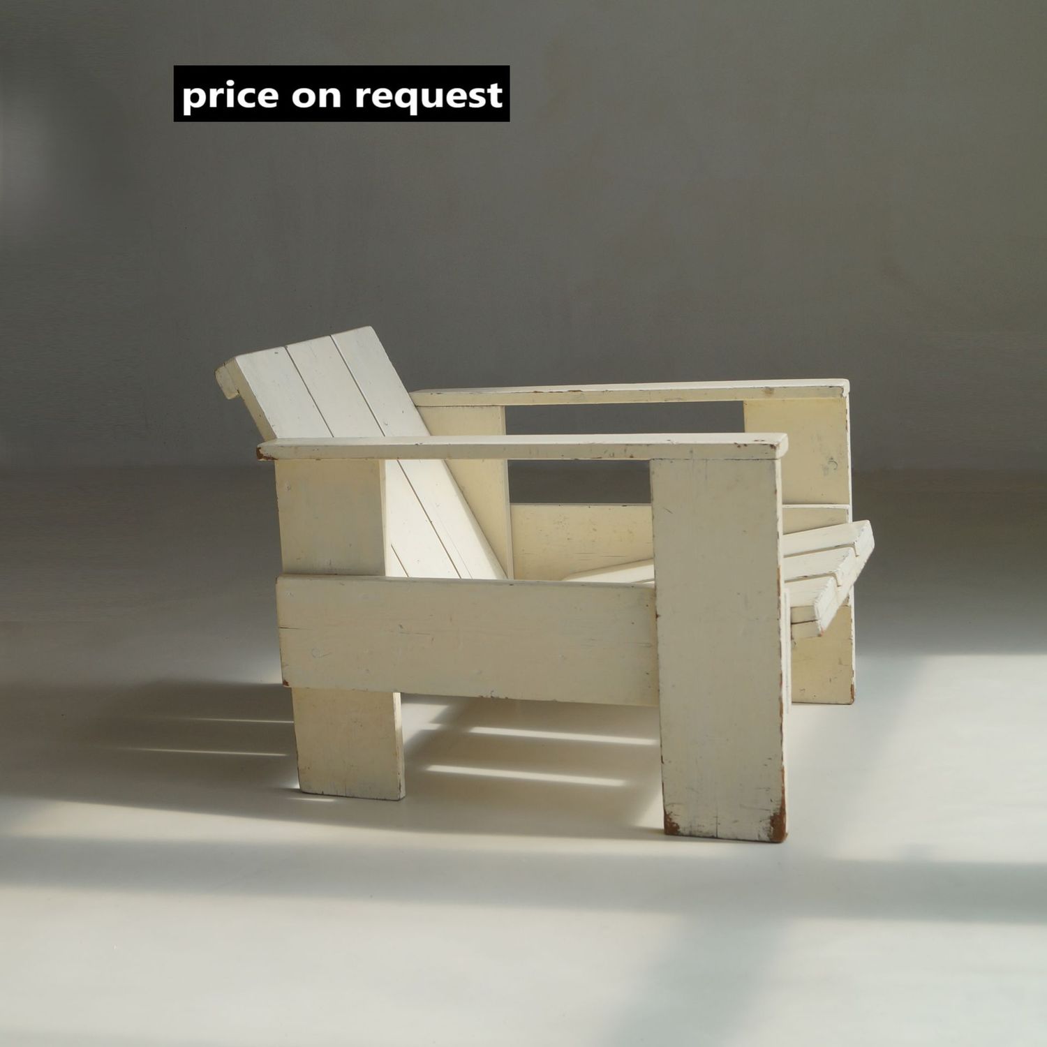 Early painted Gerrit Rietveld crate chair by van de Groenekan, Netherlands