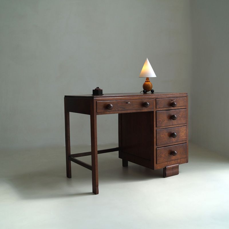 On Hold: Dutch Art Deco Desk, The Hague School, 1920s