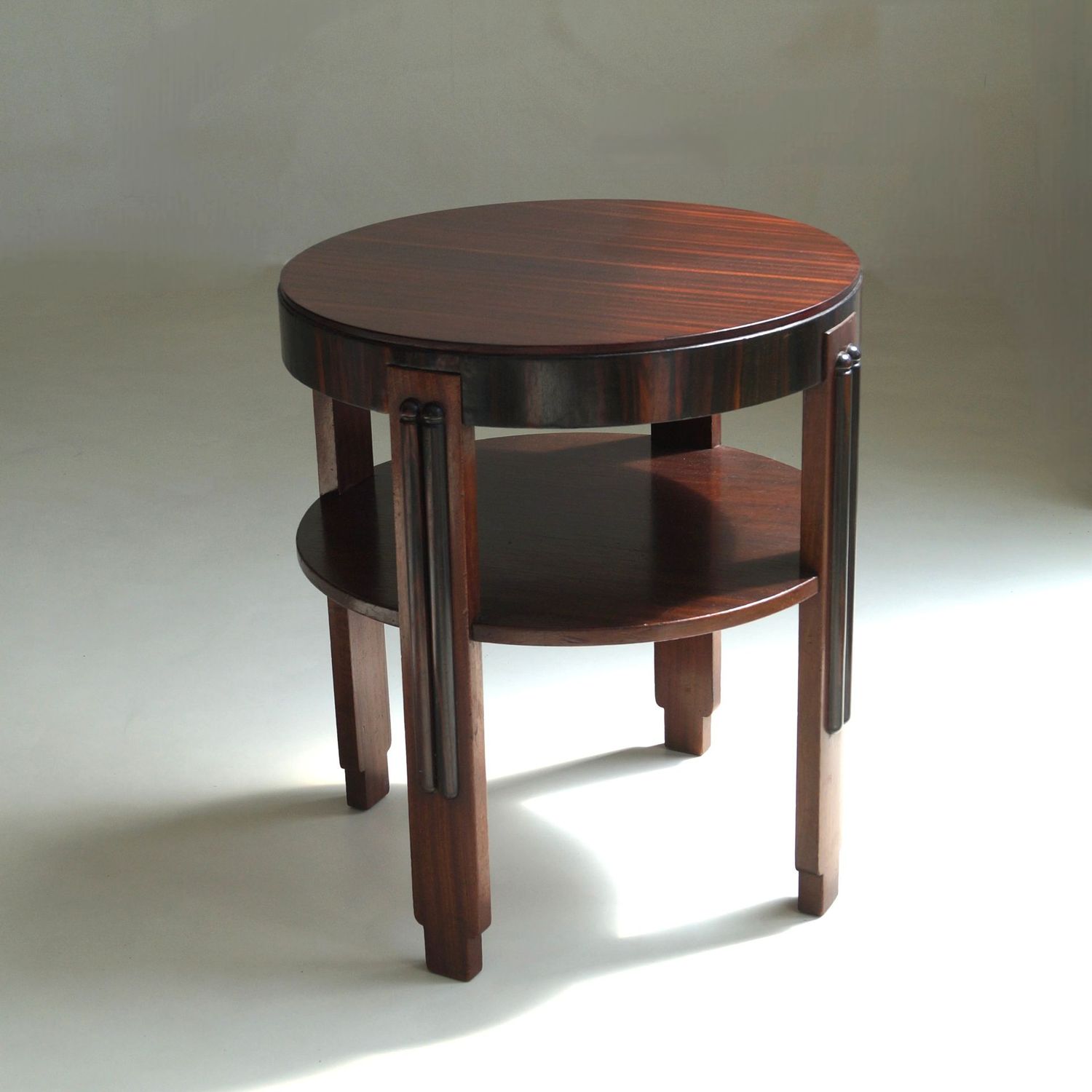 Dutch Art Deco Amsterdam School Side in mahogany and macassar ebony, 1920s