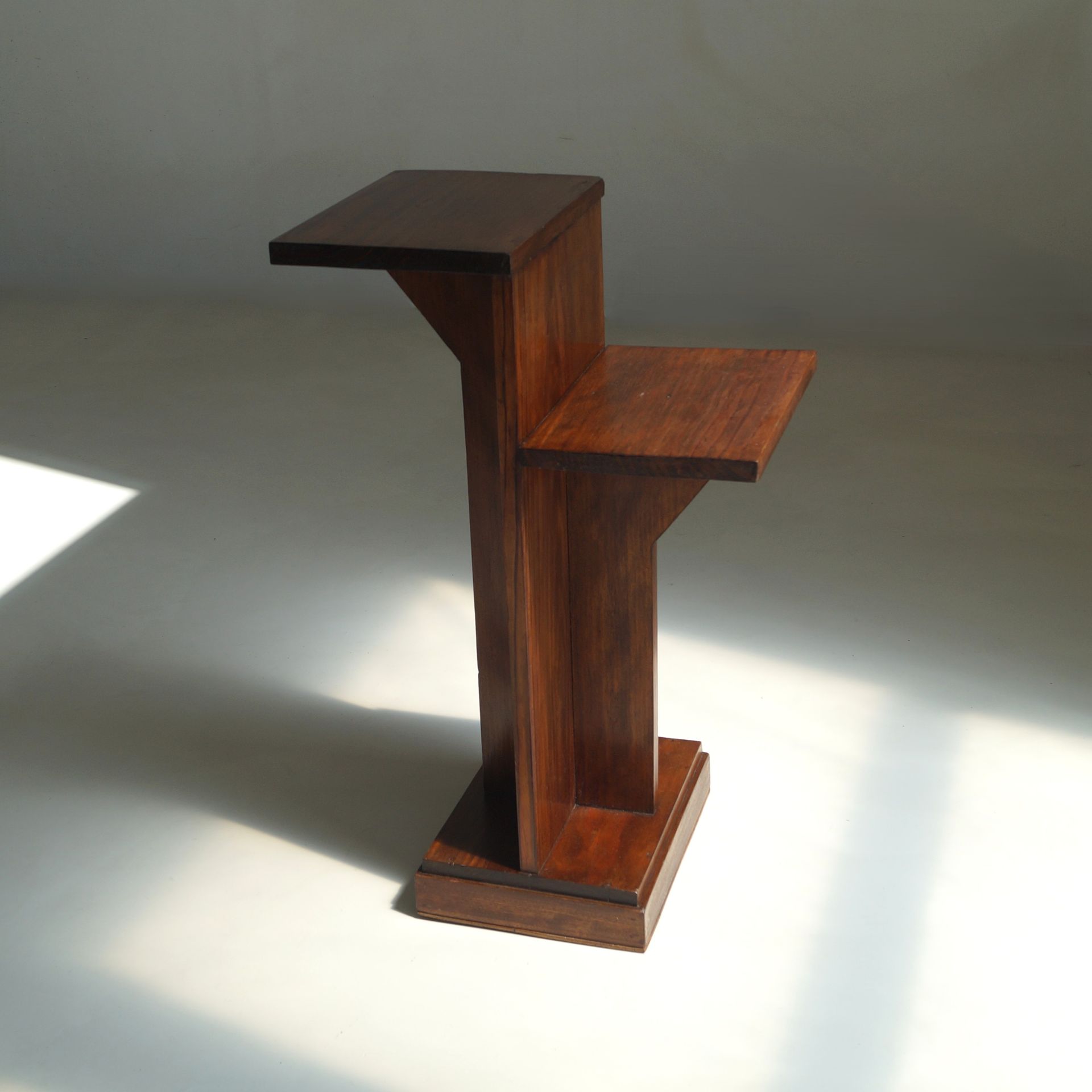 Dutch Art Deco Asymmetrical Pedestal, 1920s