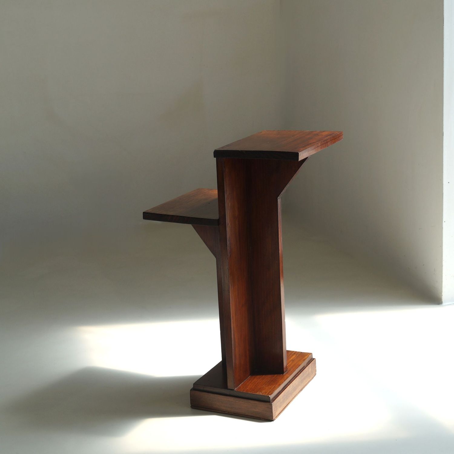 Dutch Art Deco Asymmetrical Pedestal, 1920s