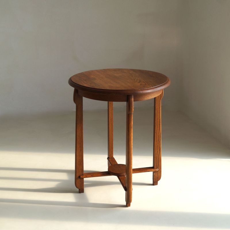 Amsterdam School Side Table with an organic design, 1920s
