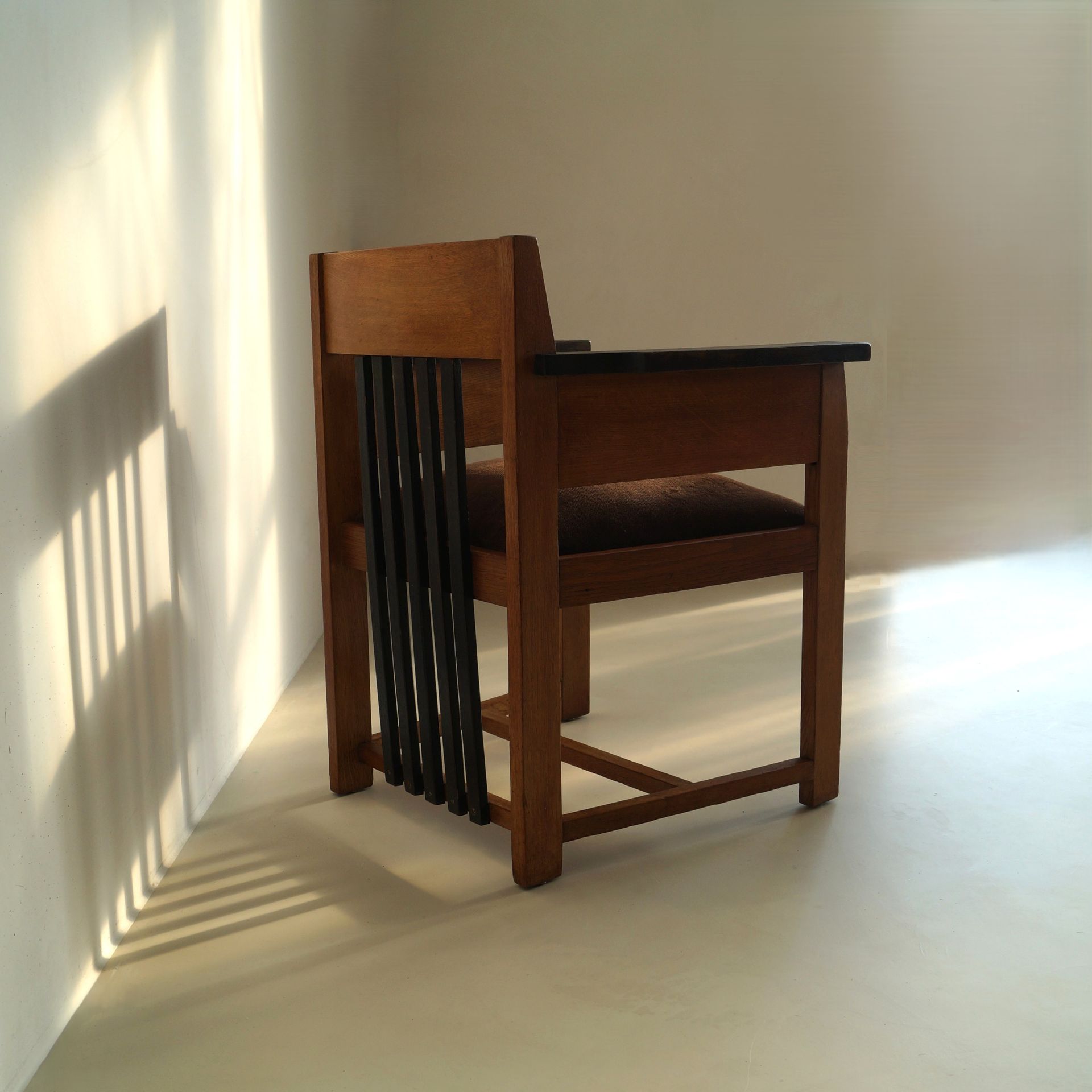 Dutch Art Deco Haagse School desk chair by Hendrik Wouda, 1920s