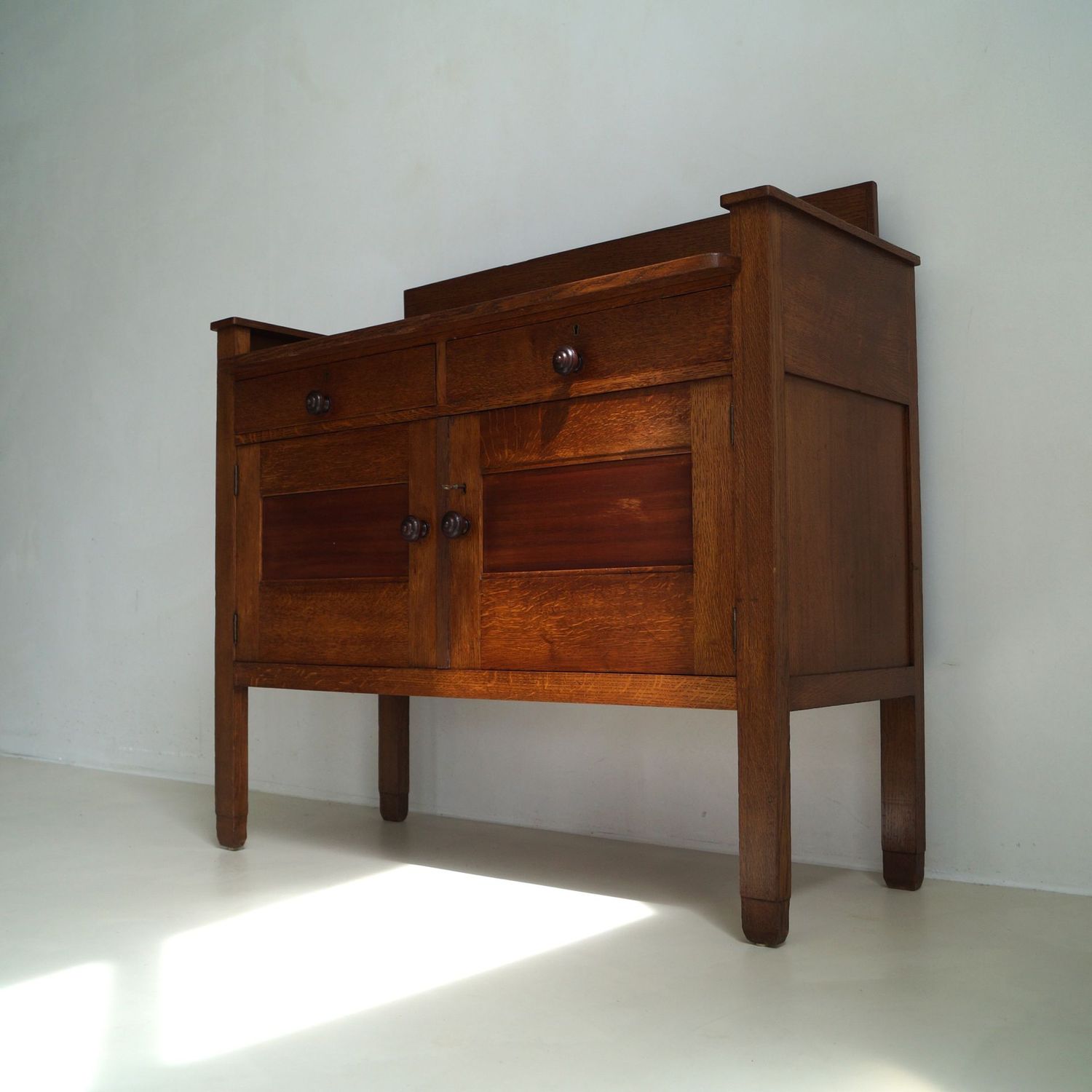 Dutch Art Deco Hague School credenza or sideboard by H. Pander & Zonen, 1920s Dutch Art Deco Hague School credenza or sideboard by H. Pander & Zonen, 1920s