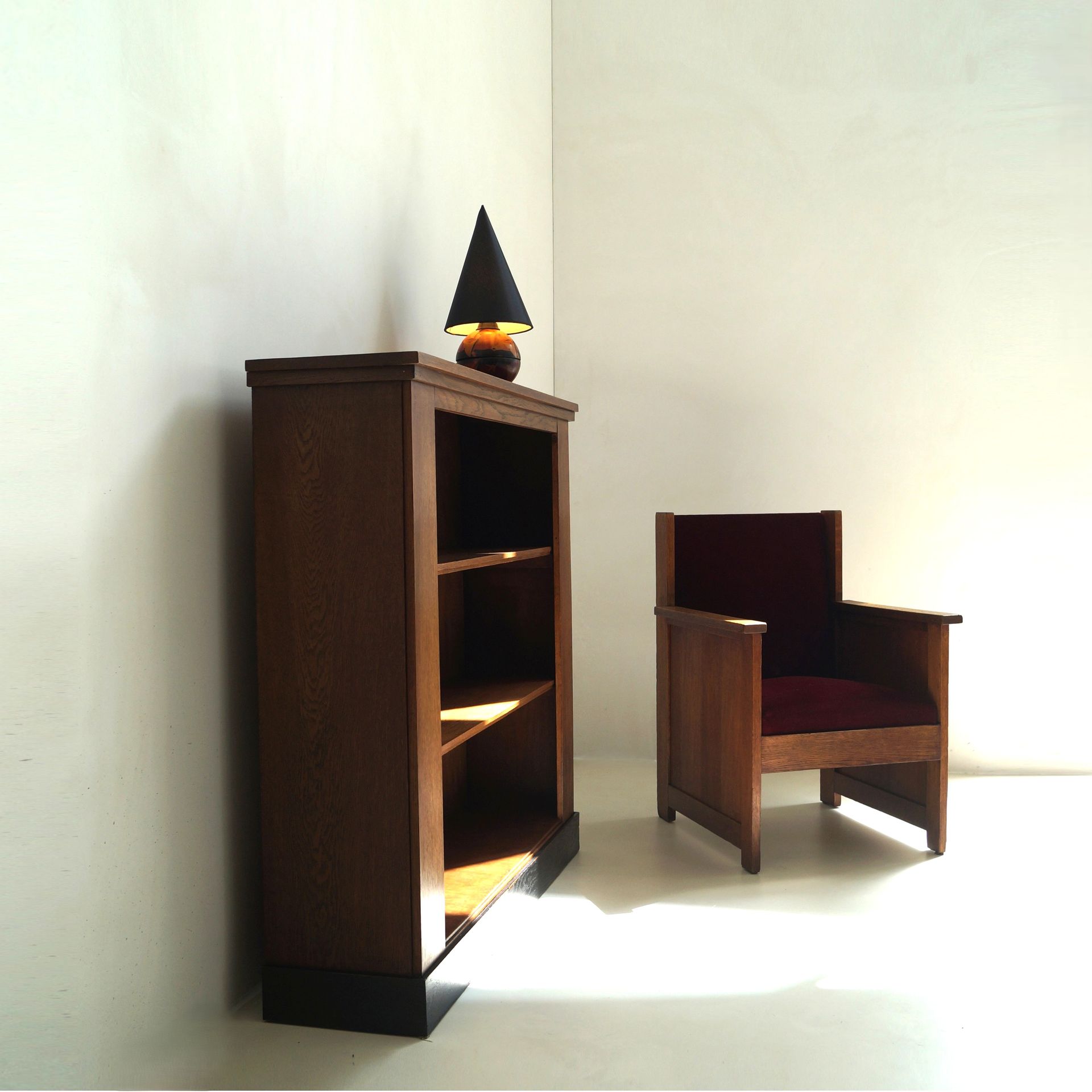 Perfectly Proportioned Dutch Art Deco Bookcase, 1920s