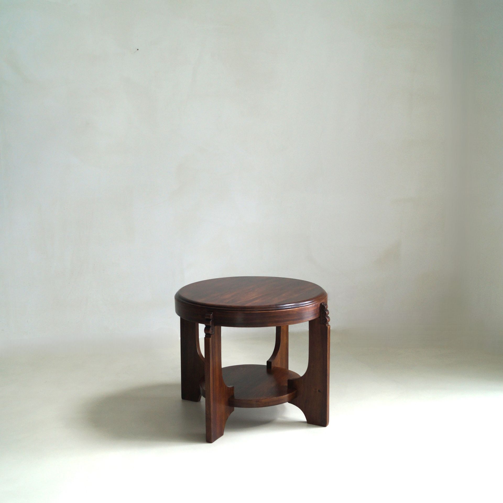 Monumental Dutch Art Deco Amsterdam School centre or side table, 1920s