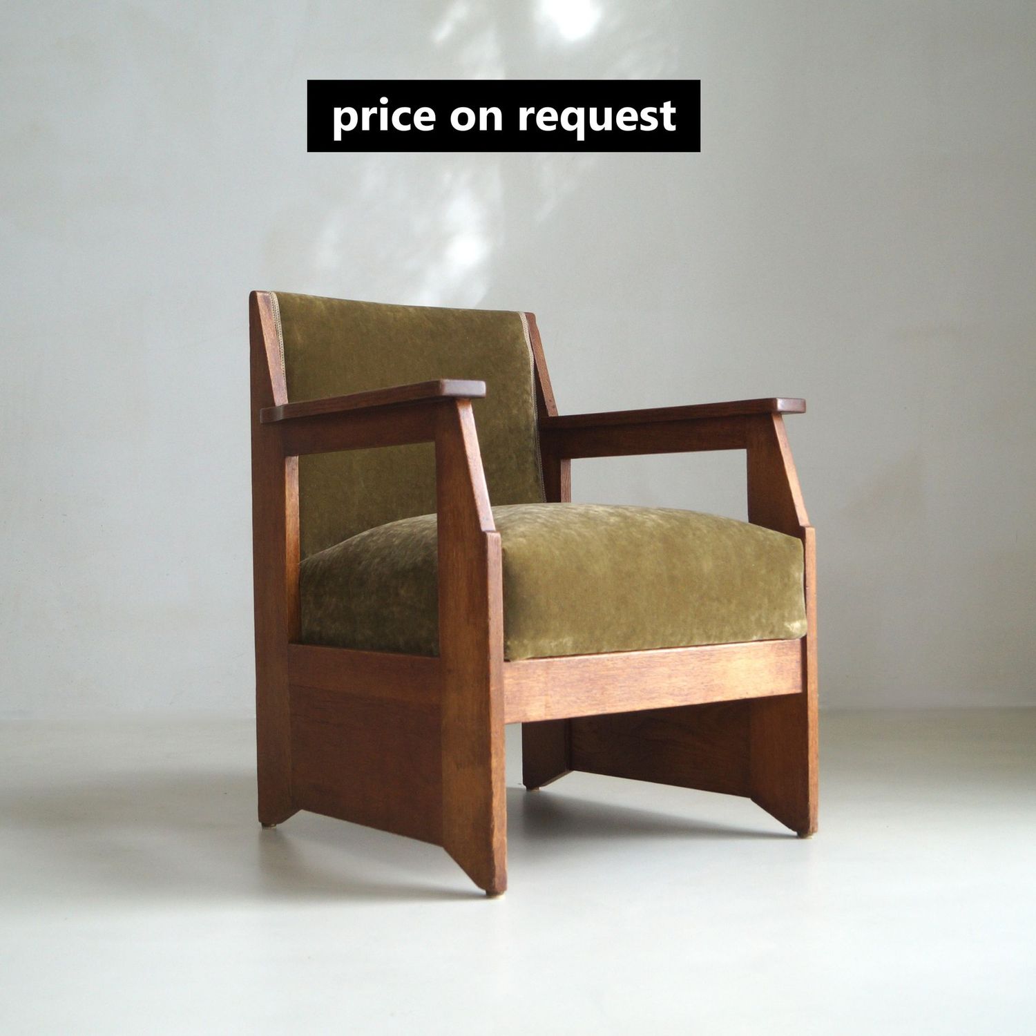 Dutch Art Deco Haagse School armchair by Hendrik Wouda for Pander, 1924