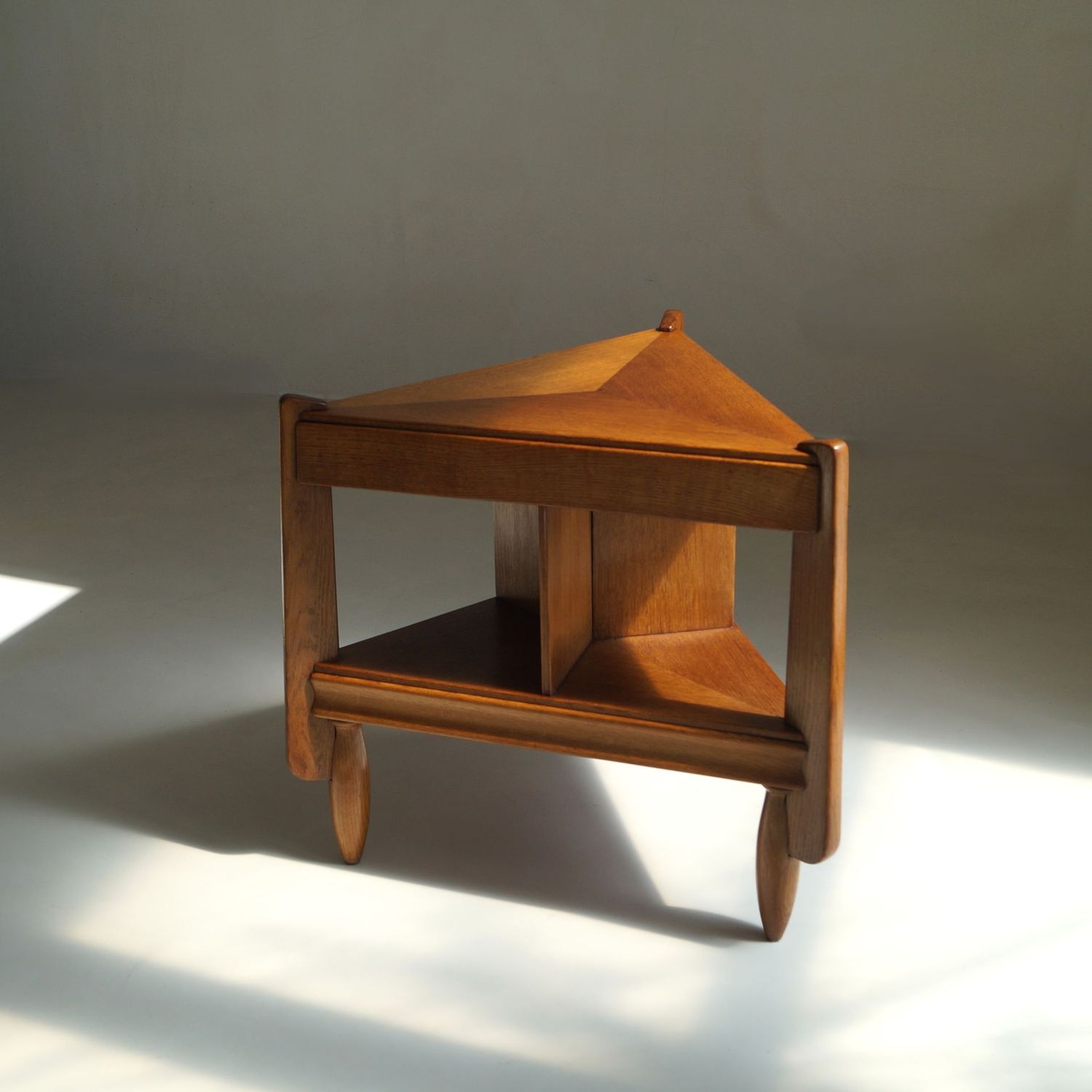 Rare triangular Dutch Art Deco side table, Anton Lucas, 1920s