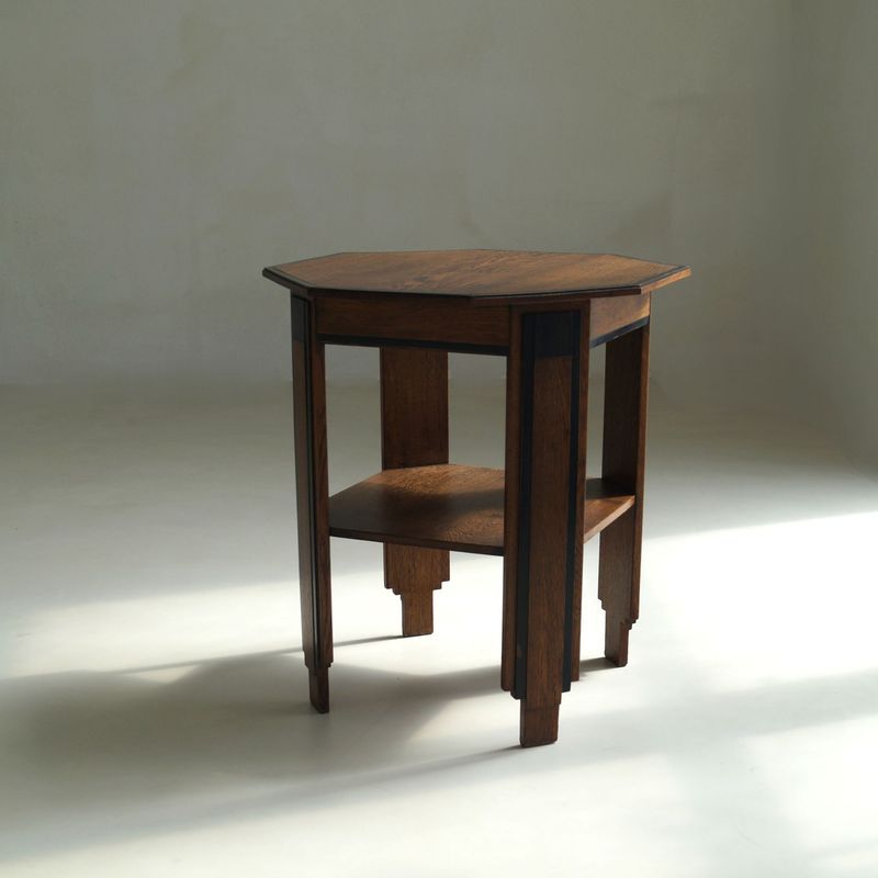 Dutch Art Deco side table no.255  by P.E.L. Izeren for Genneper Molen, 1920s