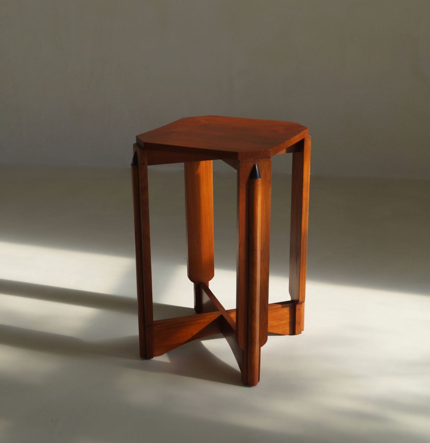 Dutch Art Deco Amsterdam School Octagonal Side Table, 1920s