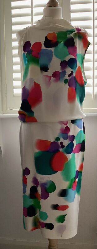 Roland Mouret 'Colour Pop' Eugene Top and Skirt Suit Size 10/12 NWT Roland Mouret 'Colour Pop' Eugene Top and Skirt Suit Size 10/12 NWT