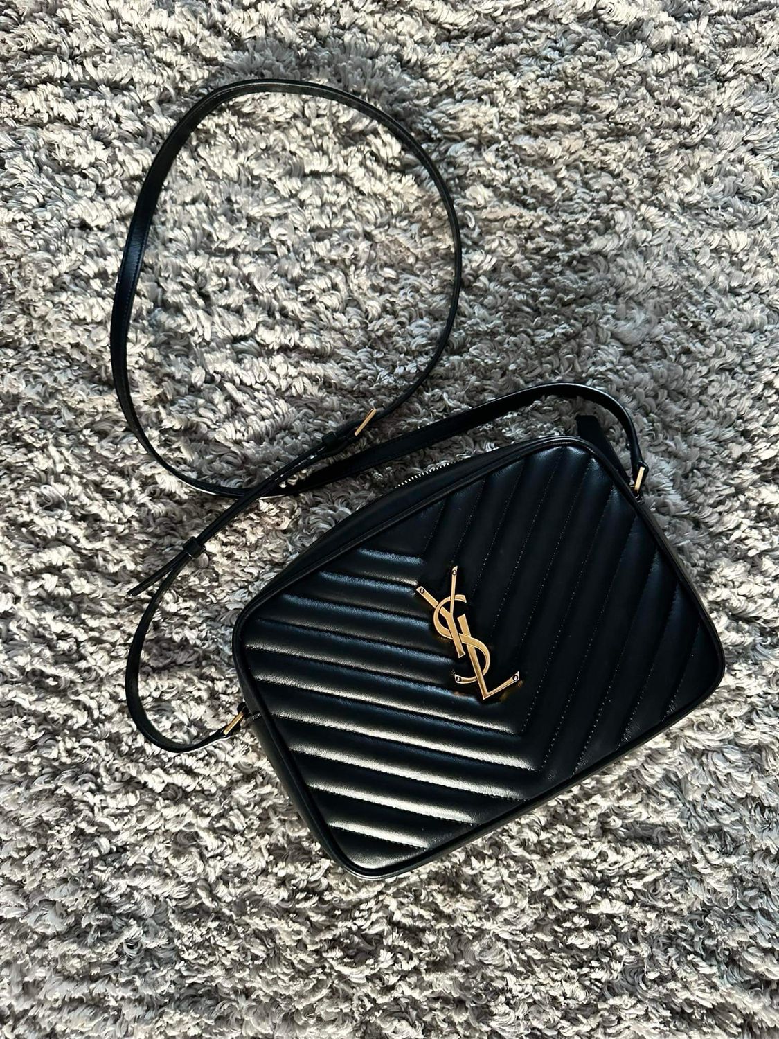 YSL Black Lou Lou Camera Bag