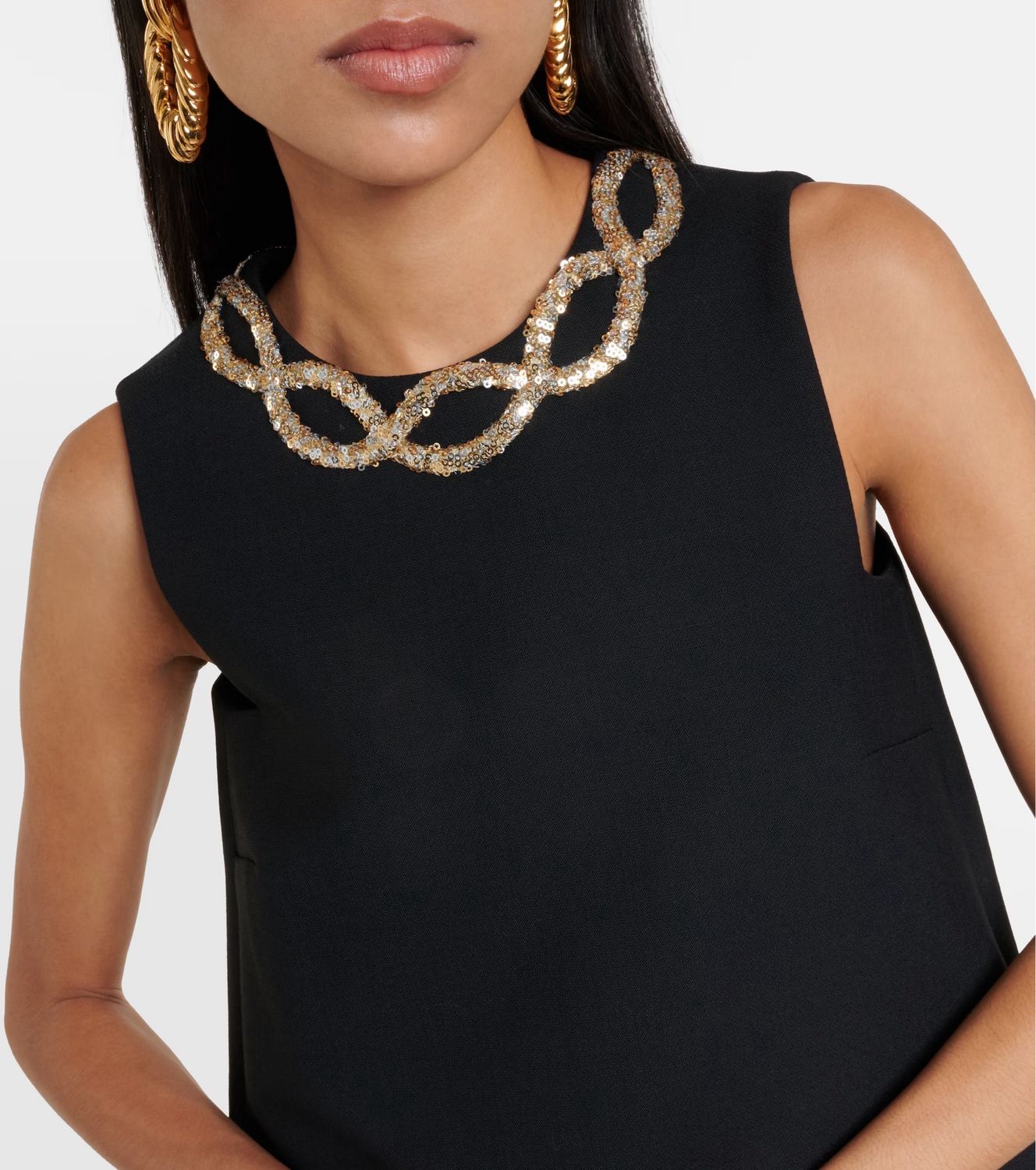 Dorothee Schumacher Black & Gold Top Size 3 (10/12)