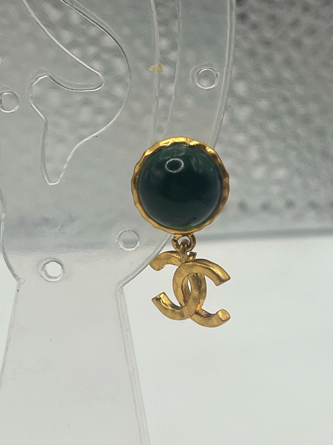 Designer’d Green CC Stud Earrings
