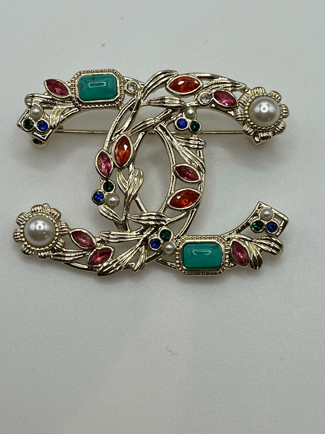 Designer’d Colourful CC Brooch