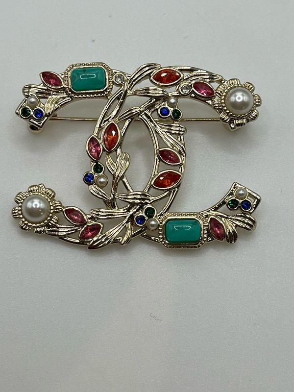 Designer’d Colourful CC Brooch