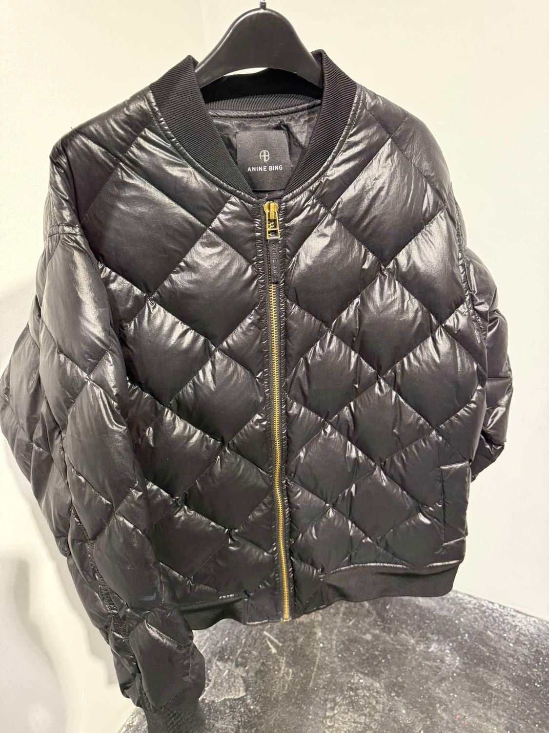 Anine Bing Black Bomber Size S