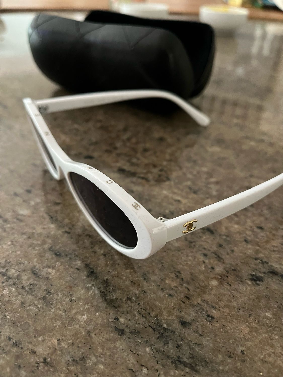 White Chanel Sunglasses