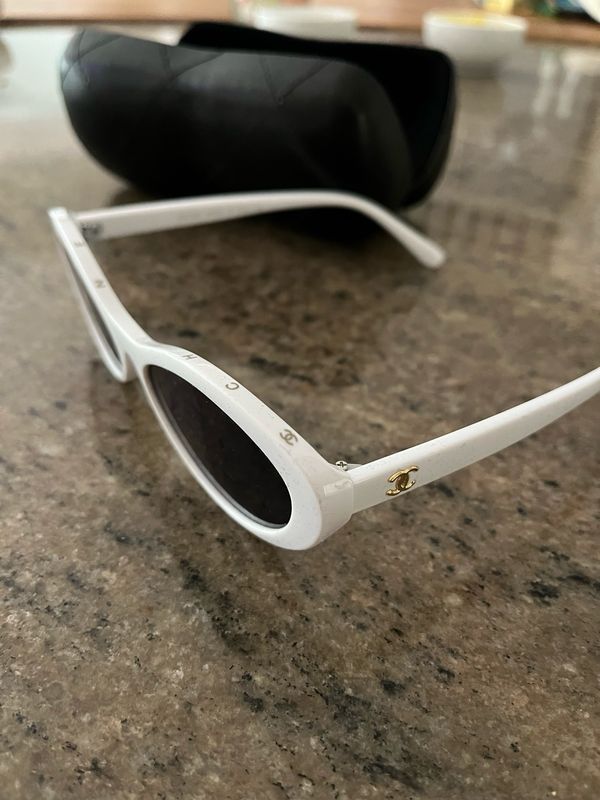 White Chanel Sunglasses
