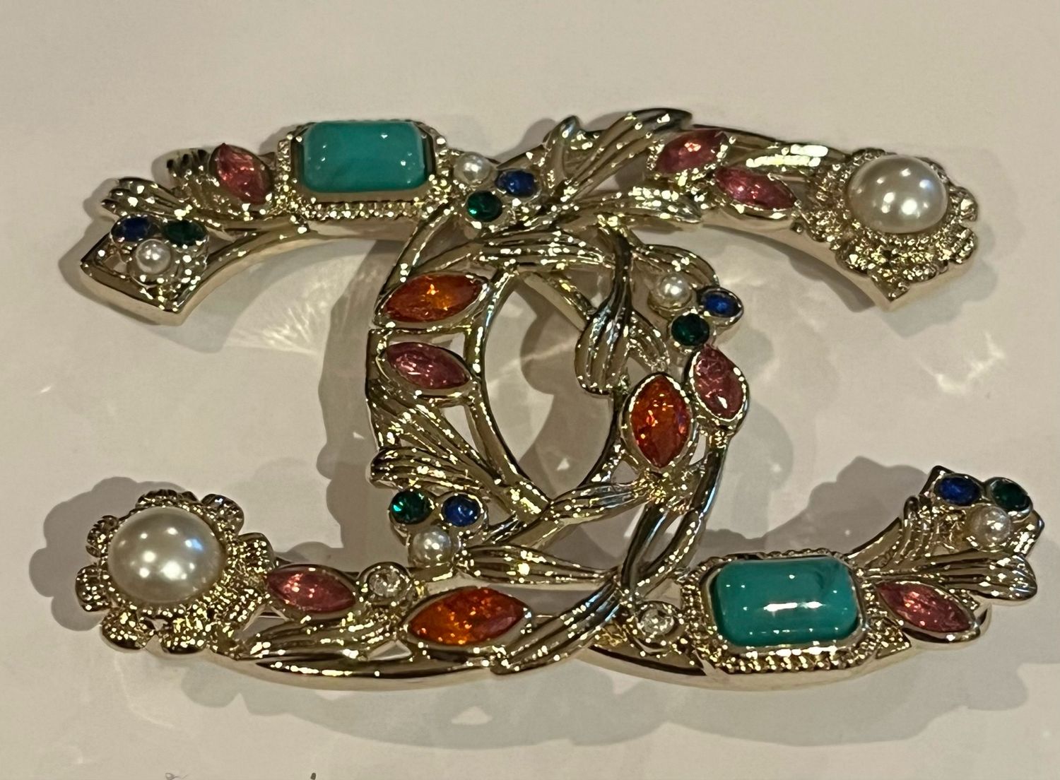 Designer’d Ornate CC Brooch