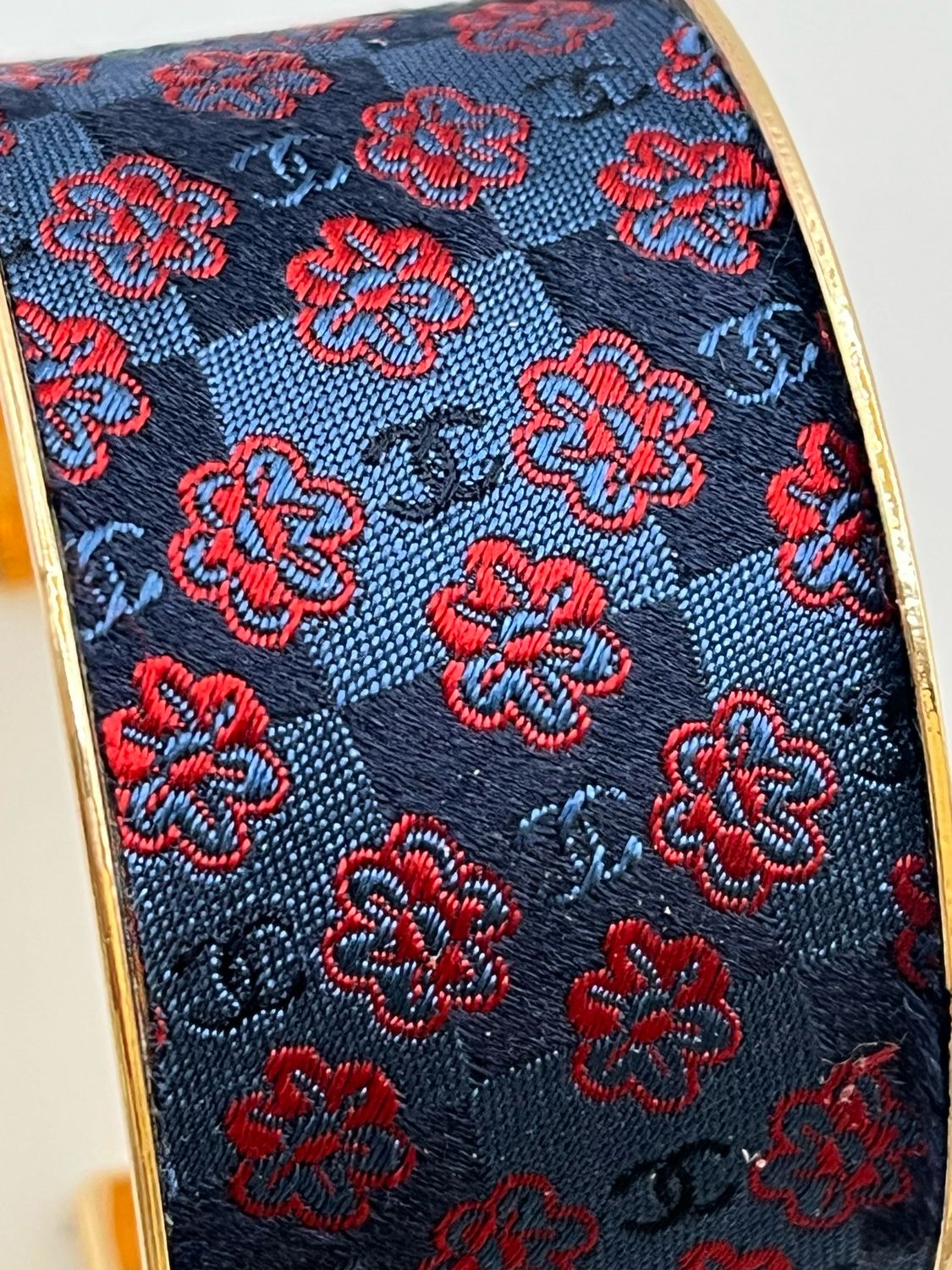 Designer’d Chanel Silk Tie Cuff Bracelet