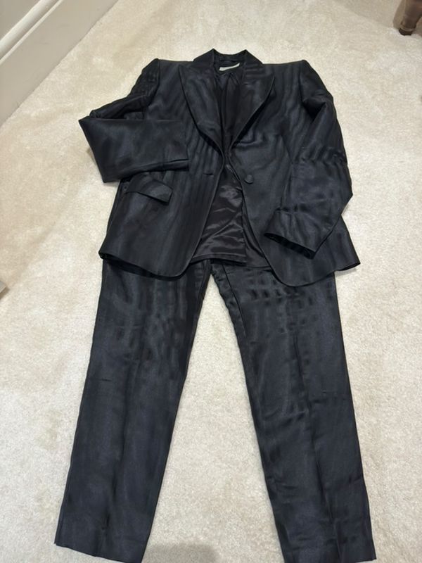 Dries Van Noten Black Trouser Suit Size 10