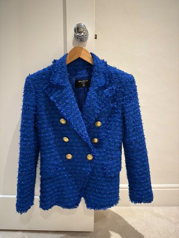 Blue Balmain Blazer
