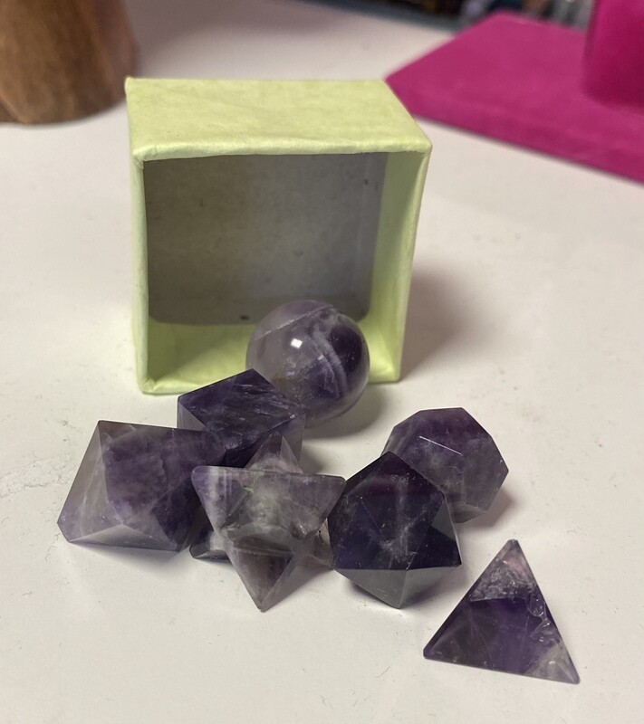 Amethyst Sacred Geometry Set