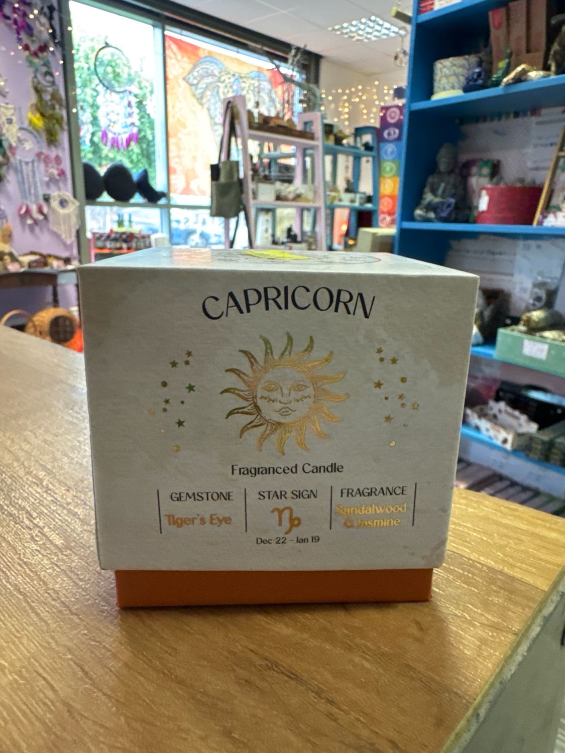 Capricorn Sandalwood &amp; Jasmine Scented Candle 