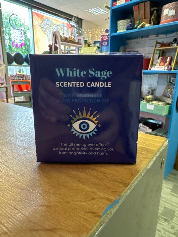 Protection Eye White Sage Scented Candle 