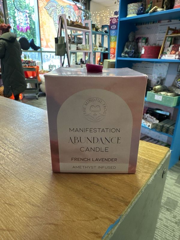 Manifestation abundance candle French lavender scented