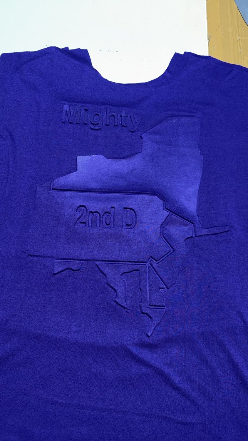 2nd  District Embossed(Purple Short Sleeve)
