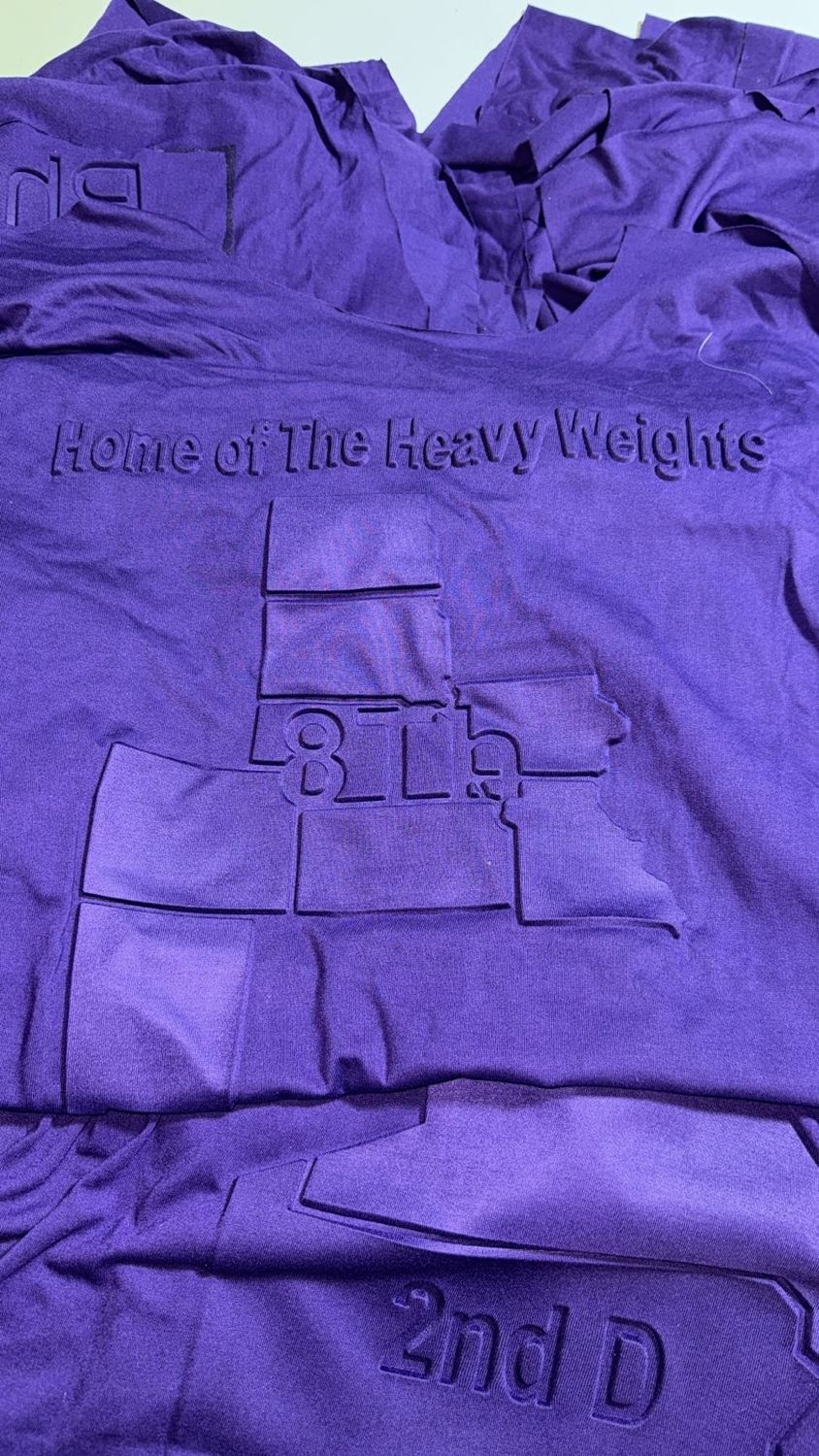 8th  District Embossed(Purple Short Sleeve)
