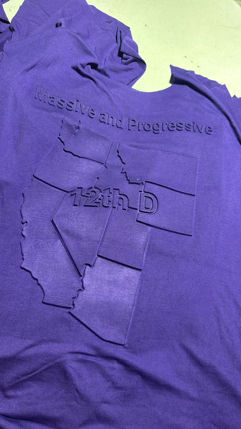 12th  District Embossed(Purple Short Sleeve)