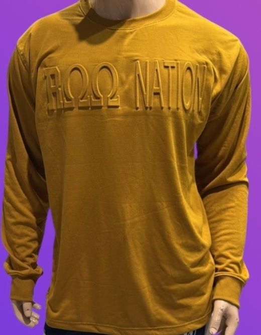 Roo Nation  Old Gold Long Sleeve