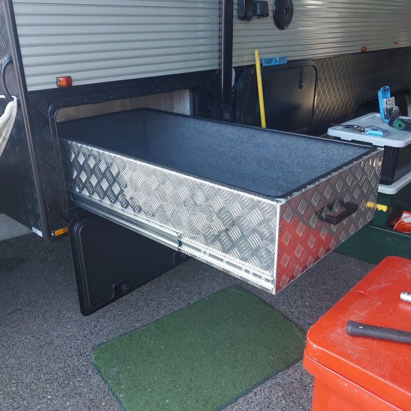 Caravan Tunnel Boot Drawer 1200L X 565 W X 265 H