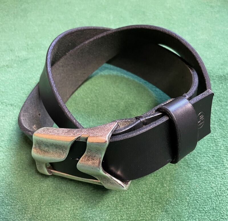Leder Gürtel Altsilber Schnalle Leder Gürtel Altsilber Schnalle