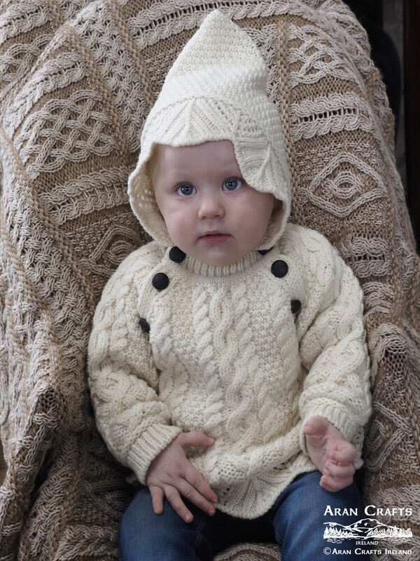 Baby Lace Stitch Hooded Sweater