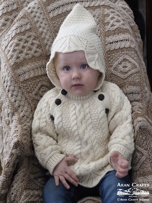Baby Lace Stitch Hooded Sweater