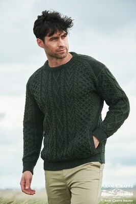 Sligo Crew Neck Sweater with Tweed