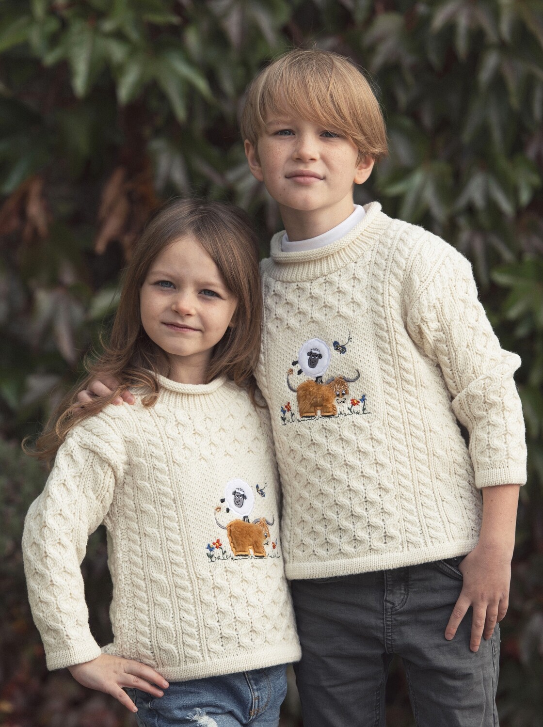 Child's embroidered sweater