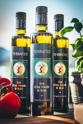 Olivenolje TYRRENUS 2023 Oktober innhøsting - 0,50 lt.